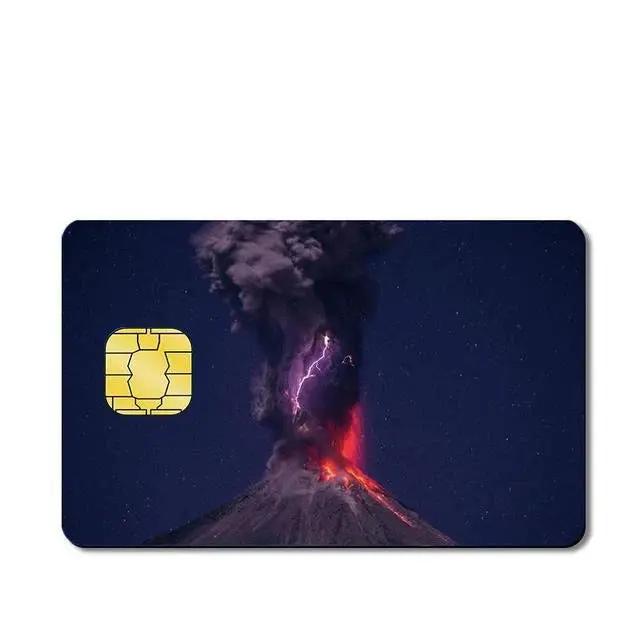 Volcano Custom Vinyl Credit Card Sticker