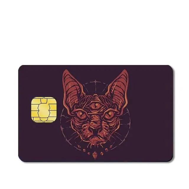 The CAT Custom Vinyl Credit Card Sticker