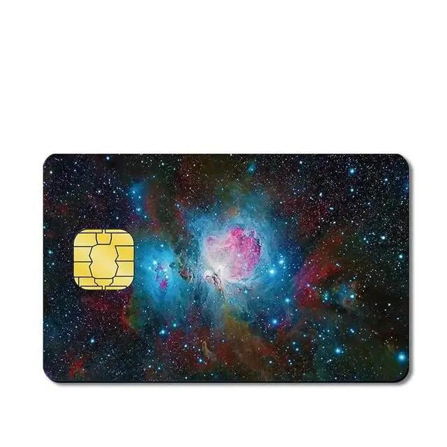 Galaxy Custom Vinyl Credit Card Sticker