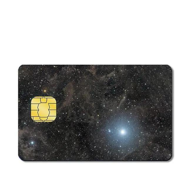 Outer Space Custom Vinyl Credit Card Sticker