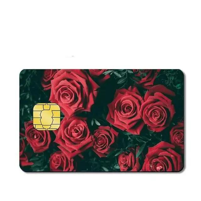 Roses Custom Vinyl Credit Card Sticker