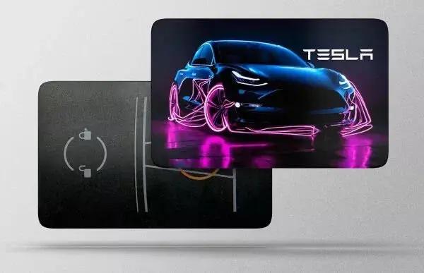 Tesla Key Model 3 Custom Vinyl Credit Card Sticker