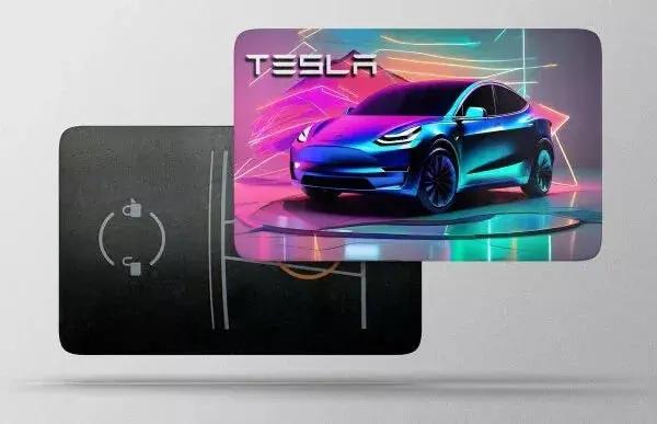 Tesla Key Card Model Y Custom Vinyl Credit Card Sticker