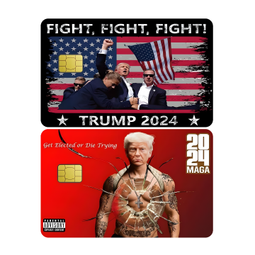 Trump 2024 Credit Card Cover – Fight Rally Design Anycustomproduct.com