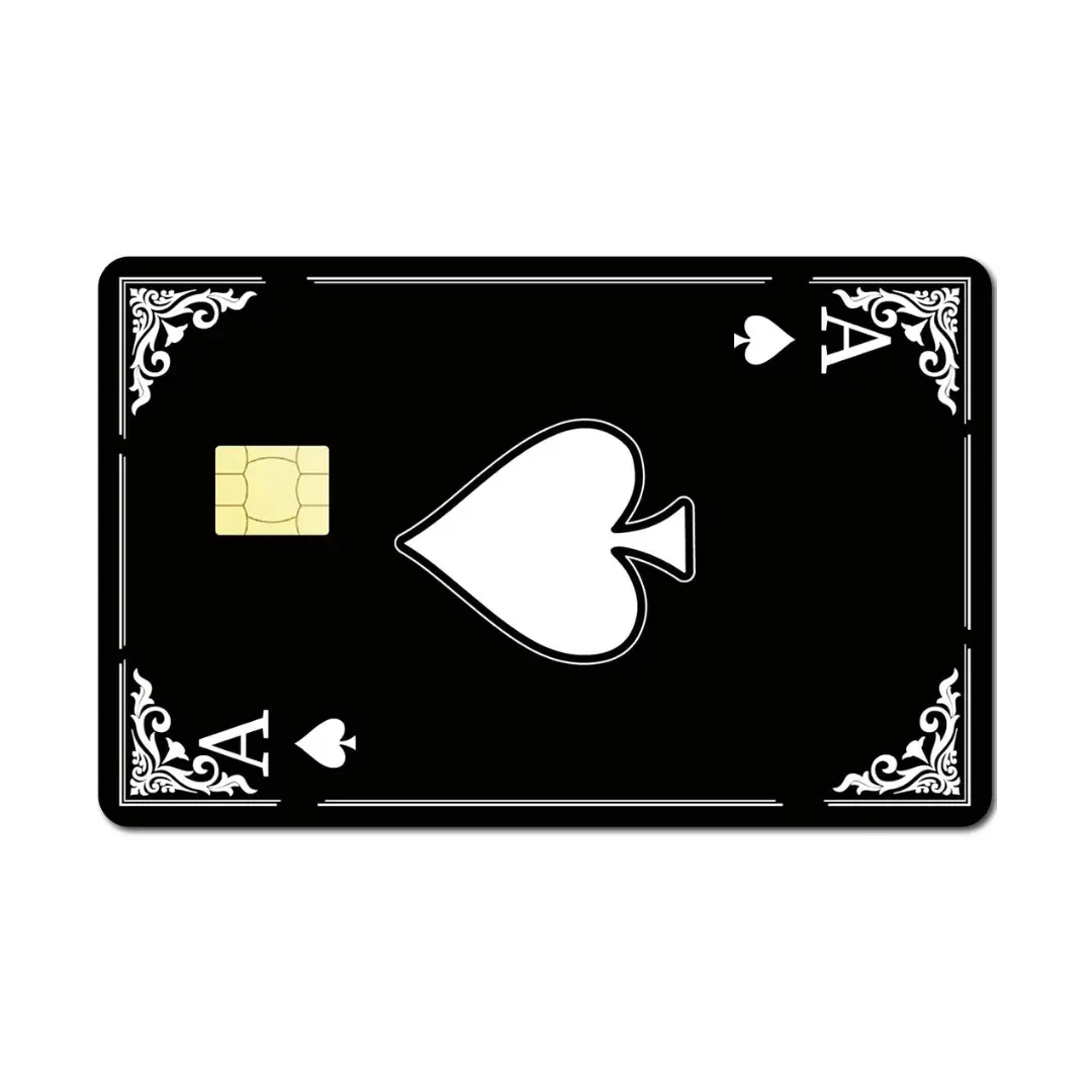 Ace of Spades Custom Vinyl Credit Card Sticker