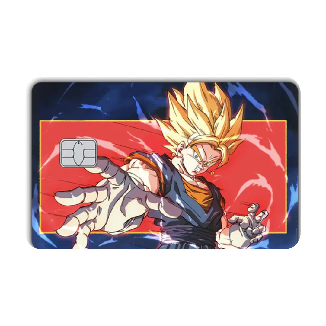 Super Goku Custom Vinyl Credit Card Sticker