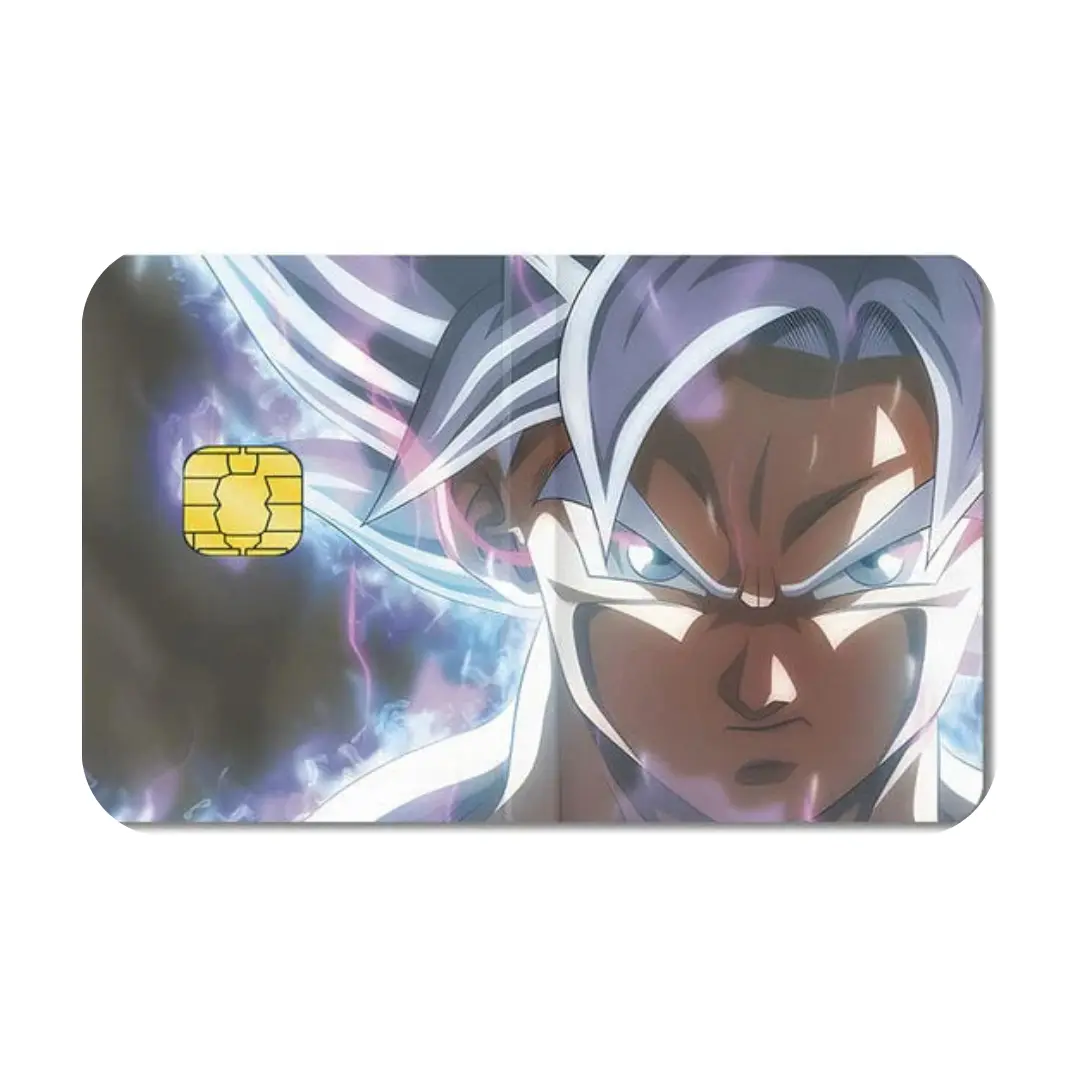 Goku Custom Vinyl Credit Card Sticker