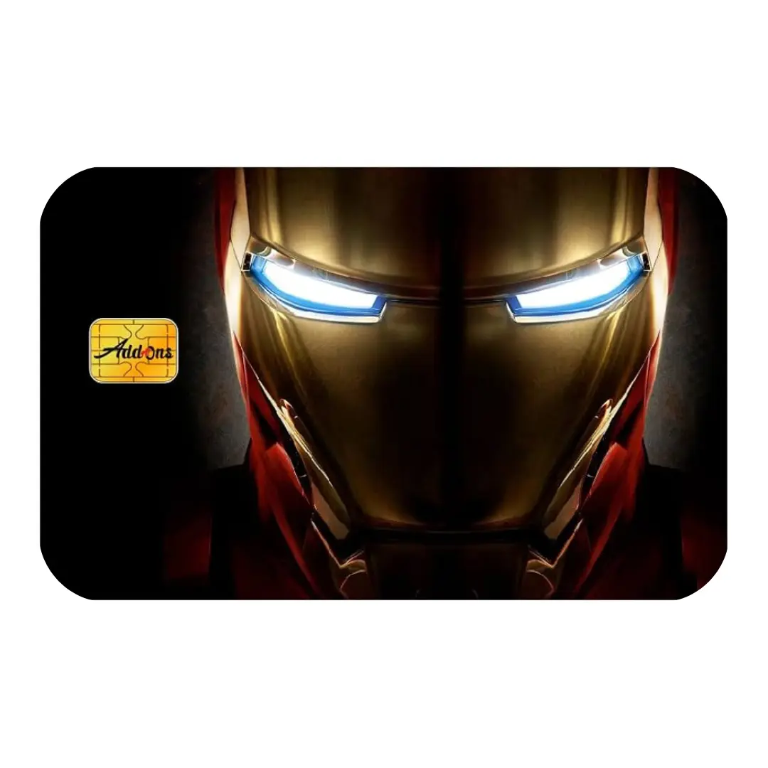 IronMan Custom Vinyl Credit Card Sticker