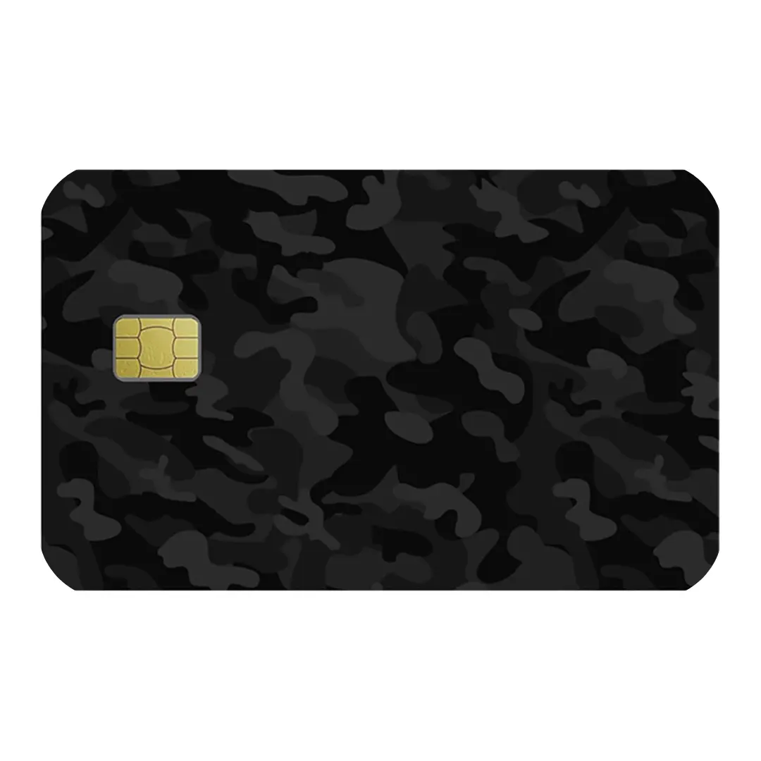 Night Camo Custom Vinyl Credit Card Sticker