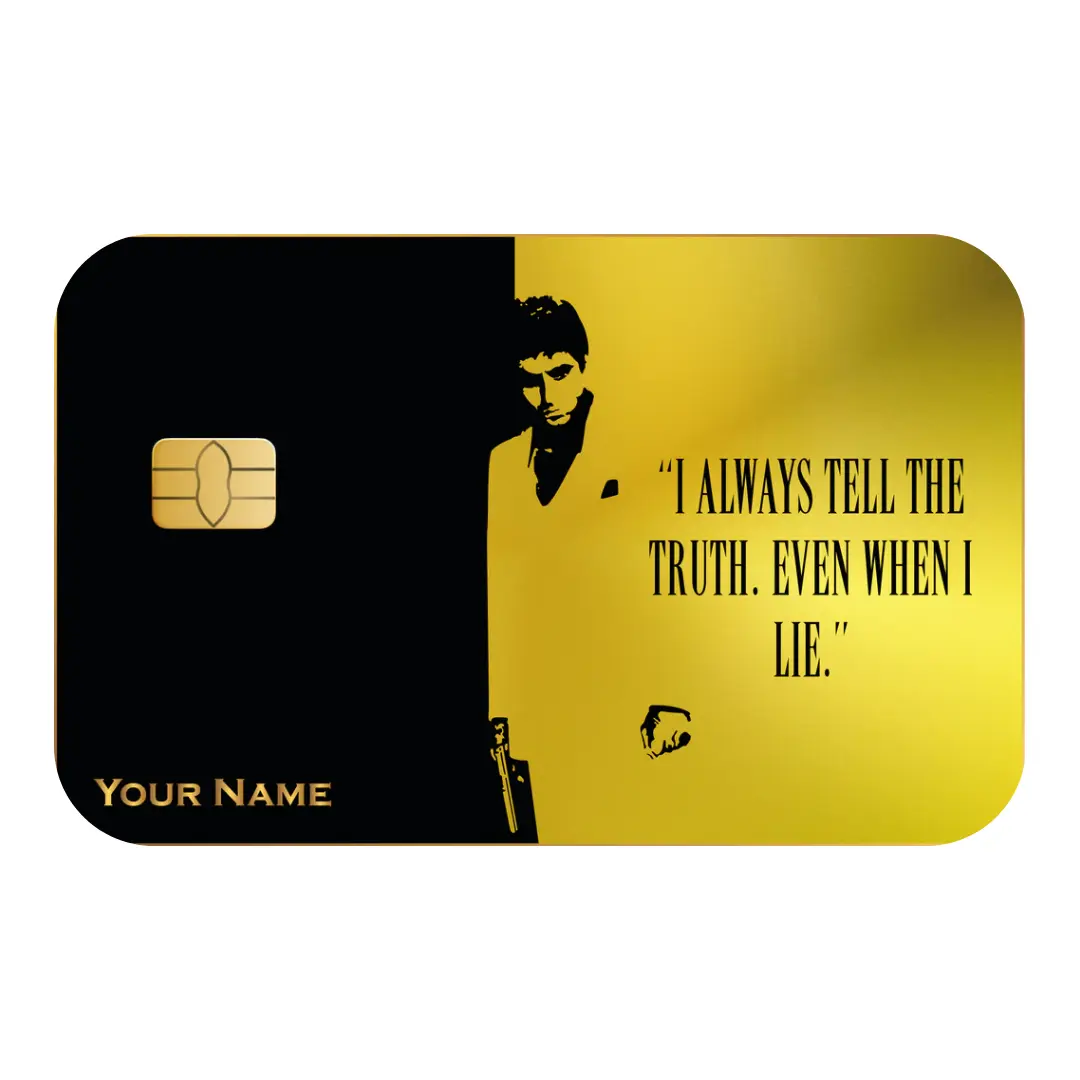 Scarface Quote Custom Vinyl Credit Card Sticker