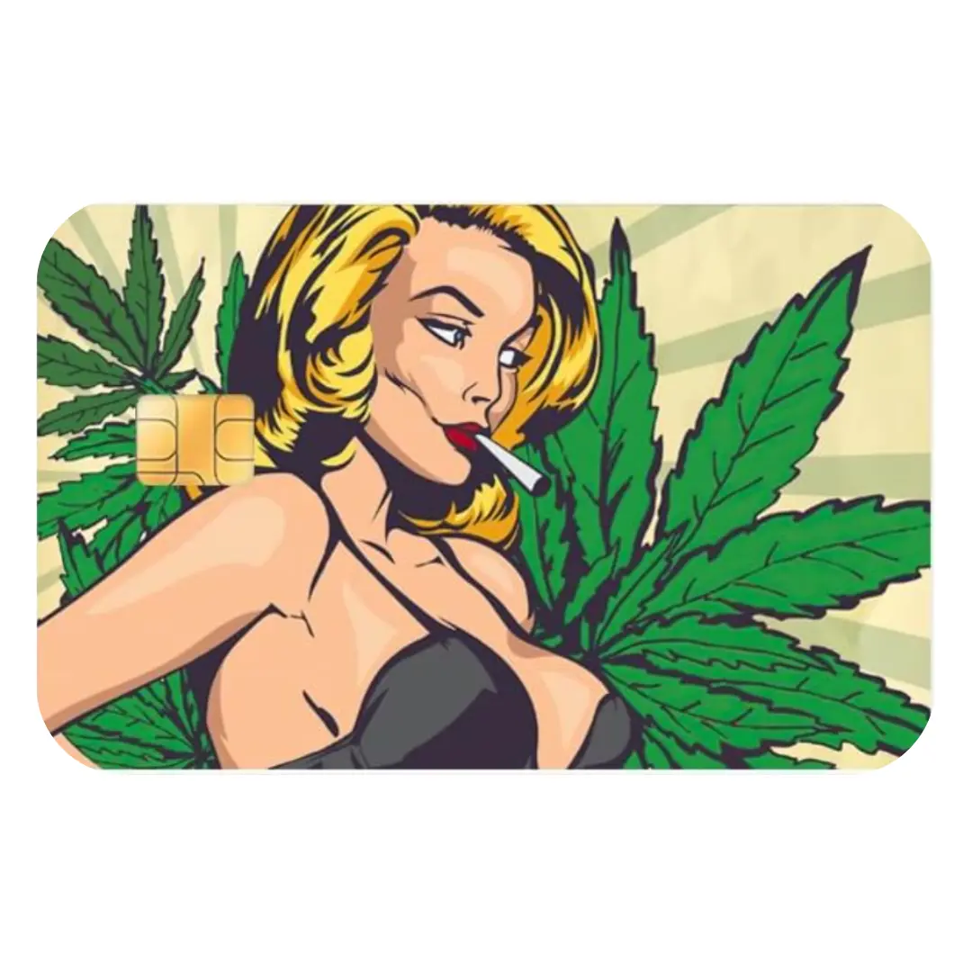 Smokin Women Custom Vinyl Credit Card Sticker